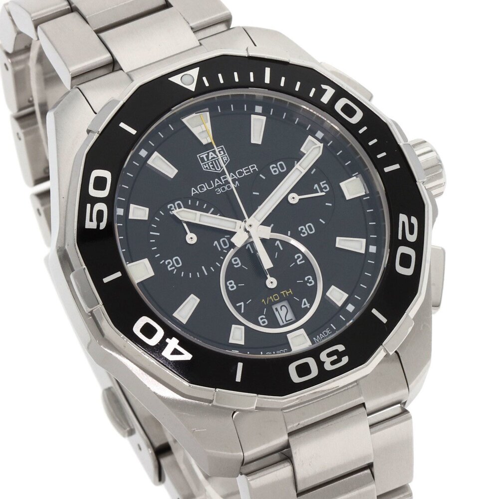 TAG Heuer CAY111A Aquaracer Chronograph Watch, Stainless Steel/SS, Men's - Picture 4 of 16